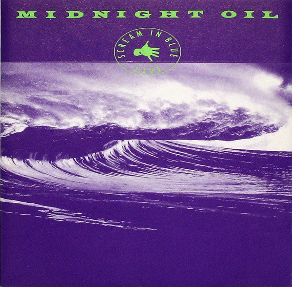 Scream In Blue - Live by Midnight Oil - CD Album Cover