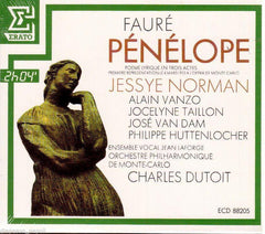 Pénélope by Gabriel Fauré, Orchestre Philharmonique De Monte-Carlo, Charles Dutoit, Jessye Norman, Alain Vanzo, Jocelyne Taillon, José van Dam, Philippe Huttenlocher, Ensemble Choral Jean Laforge (CD)