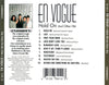 Hold On And Other Hits by En Vogue - CD Back Cover