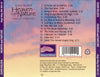 Heaven And Nature - Music Of Christmas by John Nilsen - CD Back Cover