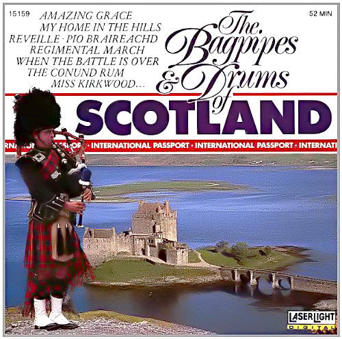 The Bagpipes & Drums Of Scotland by The Gordon Highlanders - CD Album Cover