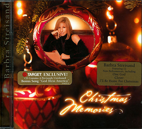 Christmas Memories by Barbra Streisand - CD Album Cover