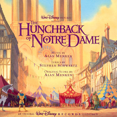 The Hunchback Of Notre Dame (An Original Walt Disney Records Soundtrack) by Alan Menken, Stephen Schwartz - CD Album Cover