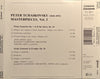 Masterpieces by Pyotr Ilyich Tchaikovsky - CD Back Cover