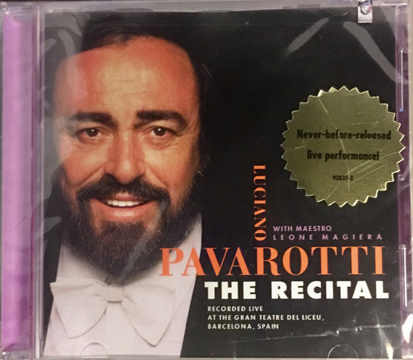 The Recital by Luciano Pavarotti, Leone Magiera - CD Album Cover