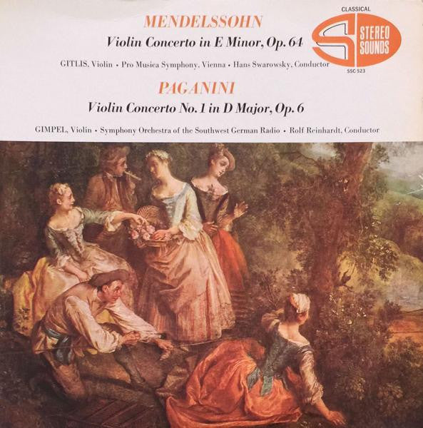 Mendelssohn Violin Concerto In E Minor, Op.64 / Paganini Violin Concerto No.1 In D Major, Op.6 by Felix Mendelssohn-Bartholdy, Niccolò Paganini - Front Cover