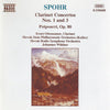 Clarinet Concertos Nos. 1 And 3 / Potpourri, Op. 80 by Louis Spohr, Ernst Ottensamer, Slovak State Philharmonic Orchestra, Košice, Slovak Radio Symphony Orchestra, Johannes Wildner - CD Album Cover