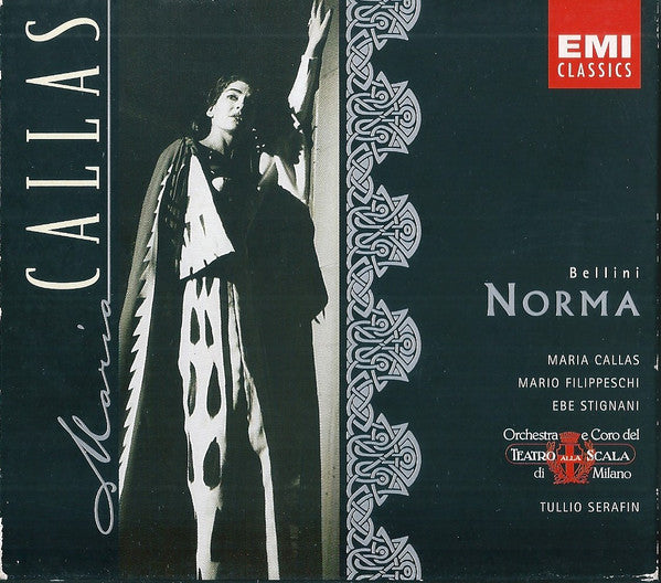 Norma by Vincenzo Bellini, Maria Callas, Mario Filippeschi, Ebe Stignani, Orchestra Del Teatro Alla Scala, Coro Del Teatro Alla Scala, Tullio Serafin - CD Album Cover
