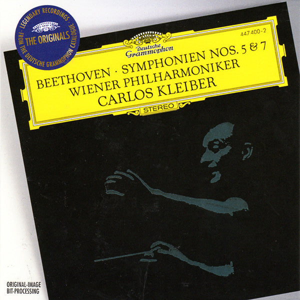 Symphonien Nr. 5 & 7 by Ludwig van Beethoven, Wiener Philharmoniker, Carlos Kleiber - CD Album Cover