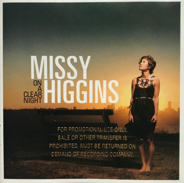On A Clear Night by Missy Higgins - CD Album Cover