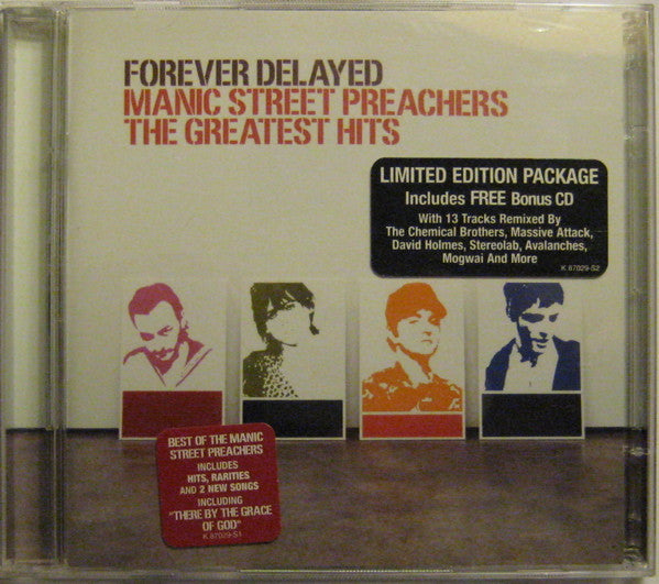 Forever Delayed: The Greatest Hits by Manic Street Preachers - CD Album Cover