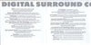Digital Surround Collection by Various - CD Back Cover