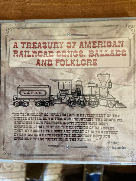 A Treasury Of American Railroad Songs, Ballads And Folklore by Various - CD Album Cover