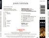 Akhmatova Requiem by John Tavener - CD Back Cover