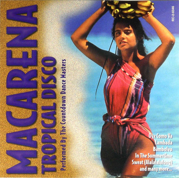 Macarena Tropical Disco by The Countdown Dance Masters - CD Album Cover