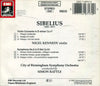 Symphony No.5 / Violin Concerto by Jean Sibelius, Sir Simon Rattle, Nigel Kennedy, City Of Birmingham Symphony Orchestra - CD Back Cover