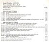 Romeo And Juliet by Sergei Prokofiev, London Symphony Orchestra, André Previn - CD Back Cover