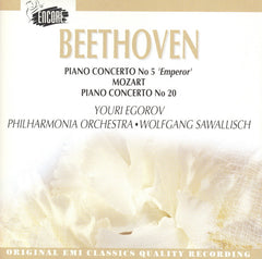Piano Concerto No. 5 • Piano Concerto No. 20 by Ludwig van Beethoven, Wolfgang Amadeus Mozart, Youri Egorov, Wolfgang Sawallisch, Philharmonia Orchestra (CD)