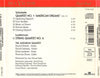 Quartet No. 1 "American Dreams" / String Quartet No. 6 by Audubon Quartet, Peter Schickele, Ezra Laderman - CD Back Cover