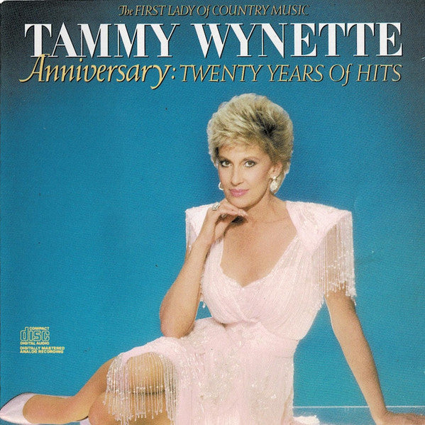 Anniversary: Twenty Years Of Hits by Tammy Wynette - CD Album Cover