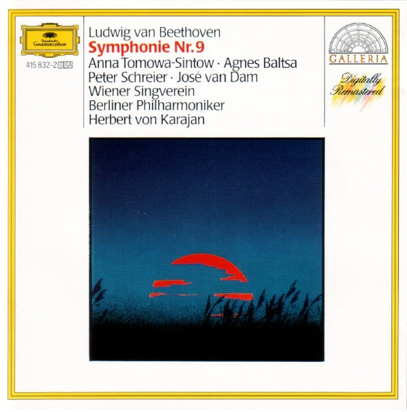 Symphonie Nr. 9 by Ludwig van Beethoven, Herbert von Karajan, Berliner Philharmoniker - CD Album Cover