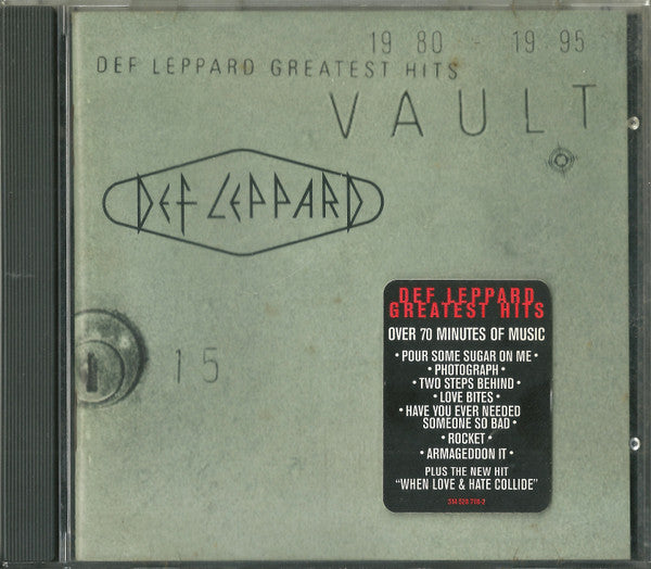 Vault: Def Leppard Greatest Hits 1980-1995 by Def Leppard - CD Album Cover