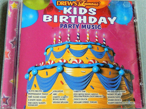 Kids Birthday Party Music by The Hit Crew - CD Album Cover