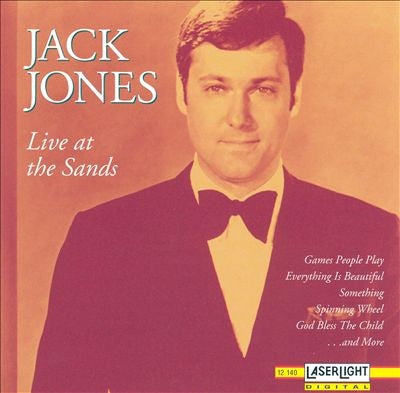 Live At The Sands by Jack Jones - CD Album Cover
