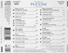 The Best Of Puccini by Giacomo Puccini - CD Back Cover
