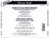 Piano Concerto No. 2 / Piano Concerto by Sergei Vasilyevich Rachmaninoff, Edvard Grieg, Eugene List, Westfälisches Sinfonieorchester, Stuttgarter Philharmoniker, Siegfried Landau, Matthias Kuntzsch - CD Back Cover