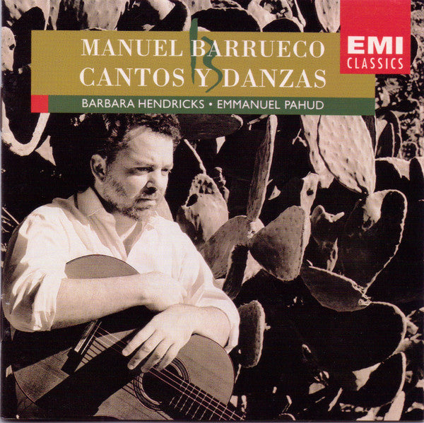 Cantos Y Danzas by Manuel Barrueco, Barbara Hendricks, Emmanuel Pahud - CD Album Cover
