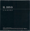 Siempre by Il Divo - CD Back Cover