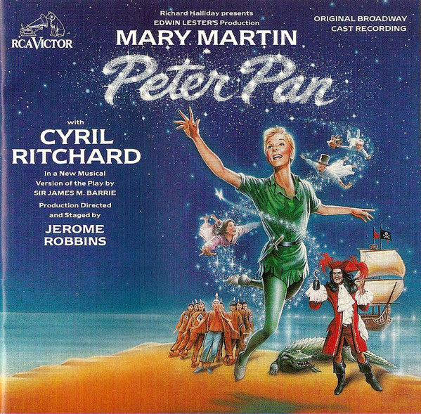 Peter Pan (Original Broadway Cast Recording) by Mary Martin, Cyril Ritchard - CD Album Cover