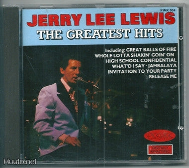 The Greatest Hits by Jerry Lee Lewis - CD Album Cover