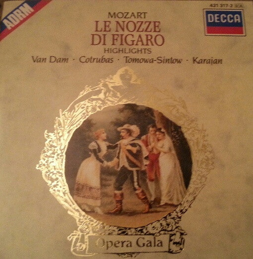Le Nozze Di Figaro Highlights by Wolfgang Amadeus Mozart, Wiener Philharmoniker, Herbert von Karajan (CD)