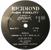 Fifth Symphony - Symphony No. 5 In C Minor, Op. 67 by Ludwig Van Beethoven, Orchestre De La Société Des Concerts Du Conservatoire, Carl Schuricht - Vinyl Label