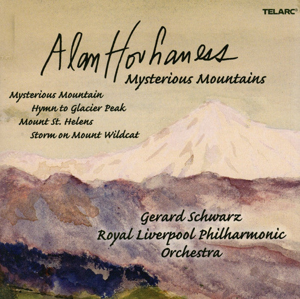 Mysterious Mountains by Alan Hovhaness, Gerard Schwarz, Royal Liverpool Philharmonic Orchestra - CD Album Cover
