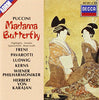 Madama Butterfly - Highlights by Giacomo Puccini, Mirella Freni, Luciano Pavarotti, Christa Ludwig, Robert Kerns, Wiener Philharmoniker, Herbert von Karajan - CD Album Cover
