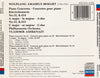 Piano Concertos by Wolfgang Amadeus Mozart, Vladimir Ashkenazy, Philharmonia Orchestra - CD Back Cover