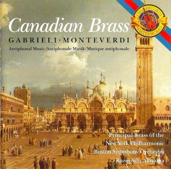 Antiphonal Music by The Canadian Brass, Giovanni Gabrieli, Claudio Monteverdi - CD Album Cover