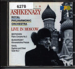 Live in Moscow by Vladimir Ashkenazy, Royal Philharmonic Orchestra, Ludwig van Beethoven, Modest Mussorgsky, Maurice Ravel (CD)