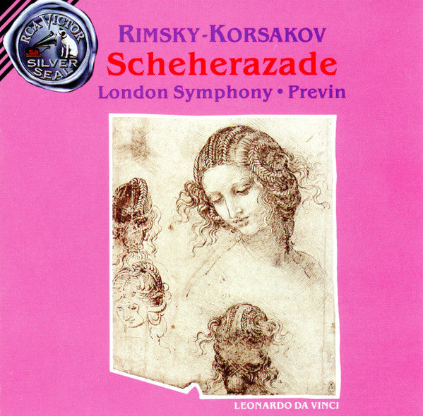Scheherazade by Nikolai Rimsky-Korsakov, London Symphony Orchestra, André Previn - CD Album Cover