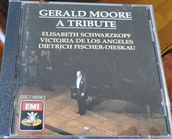 A Tribute To Gerald Moore by Gerald Moore, Victoria De Los Angeles, Elisabeth Schwarzkopf, Dietrich Fischer-Dieskau - CD Album Cover
