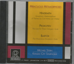 Miraculous Metamorphoses by Paul Hindemith, Sergei Prokofiev, Béla Bartók, Michael Stern (3), The Kansas City Symphony (CD)