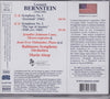 Symphonies Nos. 1 And 2 by Leonard Bernstein, Jennifer Johnson (4), Jean-Yves Thibaudet, Baltimore Symphony Orchestra, Marin Alsop - CD Back Cover