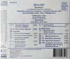 Requiem by Wolfgang Amadeus Mozart, Slovak Philharmonic Orchestra, Slovak Philharmonic Chorus, Zdeněk Košler - CD Back Cover