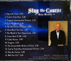 Stay the Course by Mike Manor - CD Back Cover