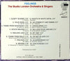 FEELINGS by THE STUDIO LONDON ORCHESTRA - CD Back Cover