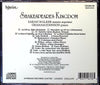 Sarah Walker - Shakespeare's Kingdom CD back cover with track list