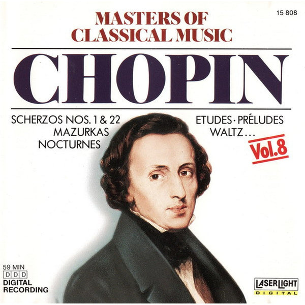 Masters Of Classical Music, Vol.8: Chopin by Frédéric Chopin - CD Album Cover